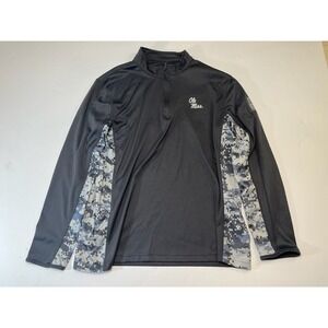 Colosseum Ole Miss Rebels OHT 1/4 Zip Jacket Mens L Camo OHT NCAA Military Fan